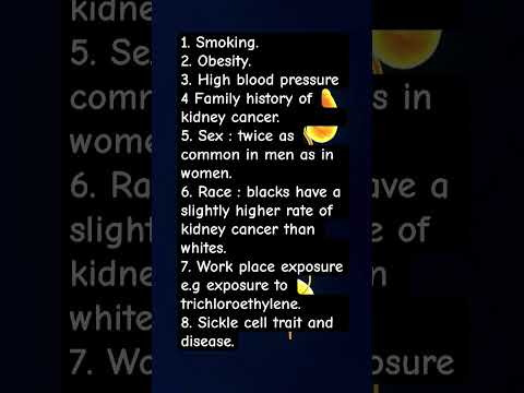 Risk factors for kidney cancer. [Video]