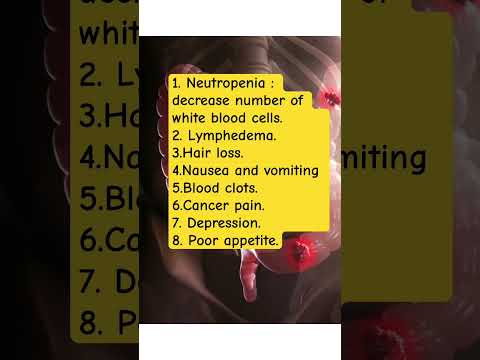 8 side effects of cancer treatment. [Video]