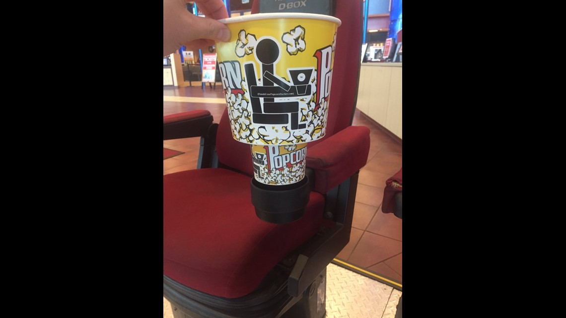 Mesa man invents hands-free popcorn bucket [Video]