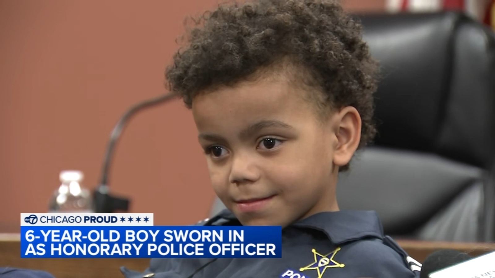 6-year-old Keyjuan Andrew, who has Hypoplastic heart syndrome, sworn in as honorary Lynwood Police Department officer [Video]