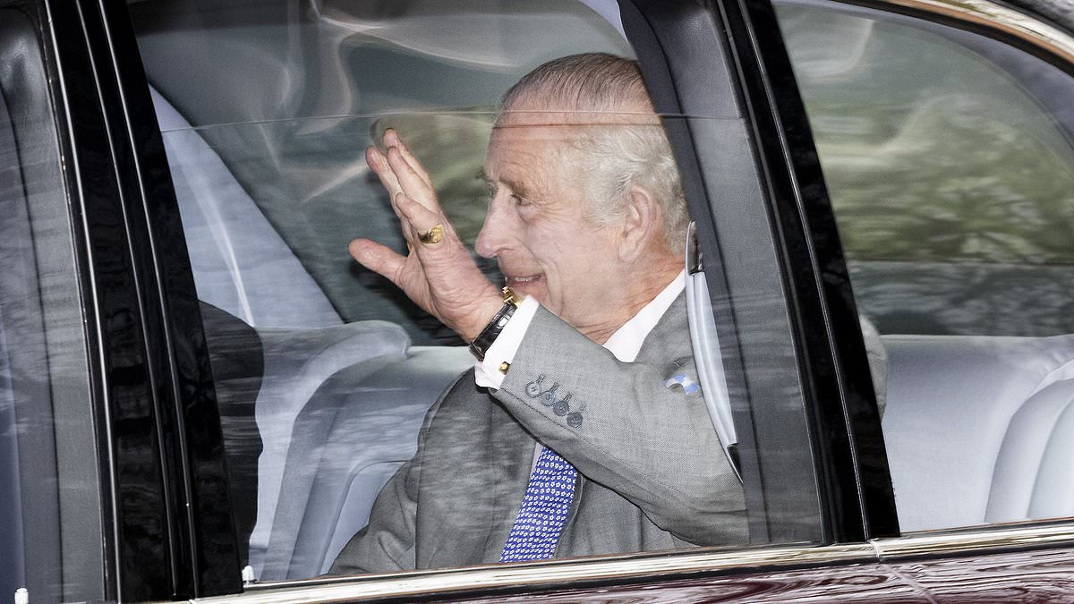 King Charles waves to royal fans as well-wishers cheer for the monarch amid his cancer treatment [Video]