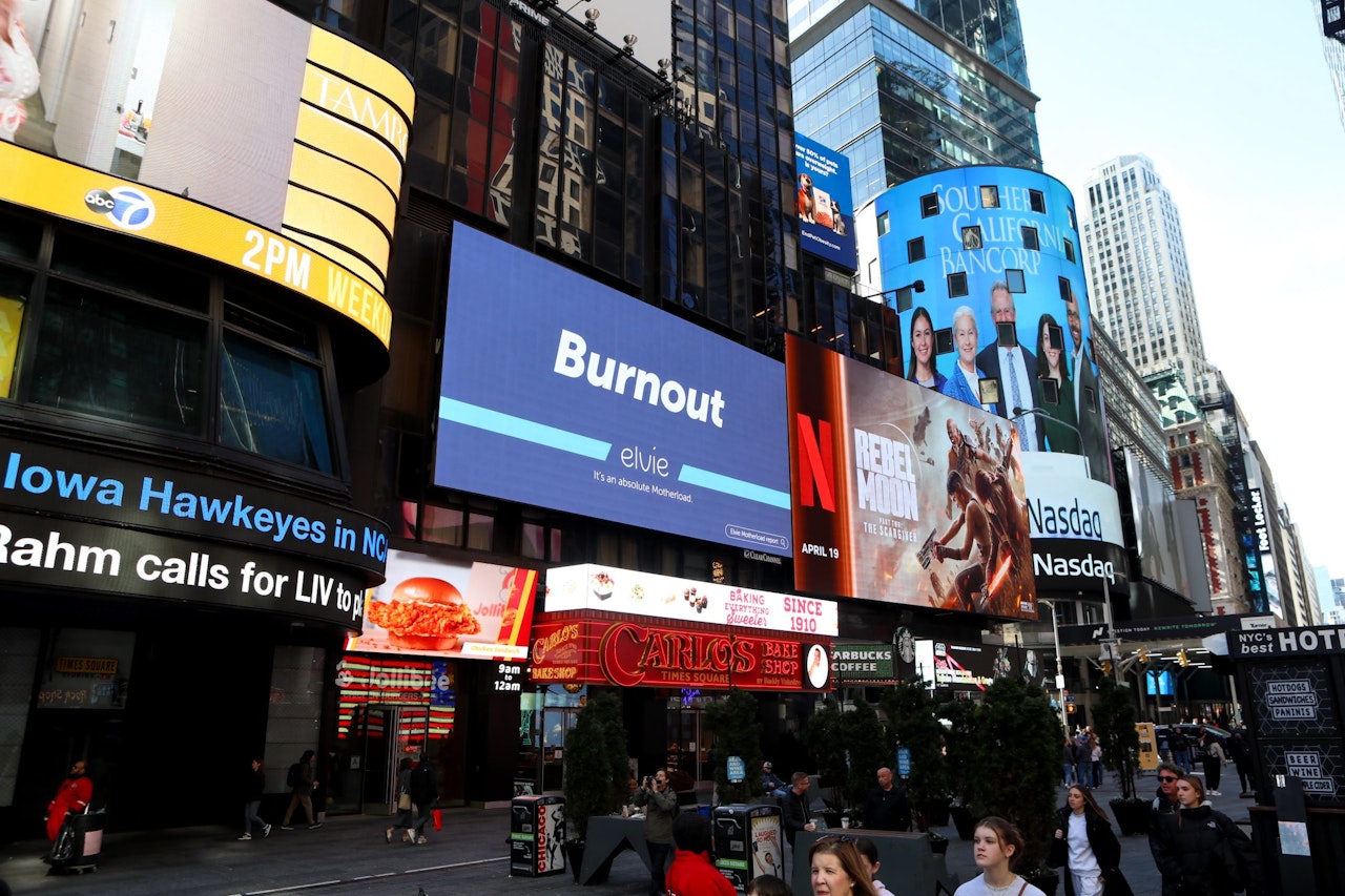 Elvies first-ever Times Square ad highlights post-partum struggles [Video]