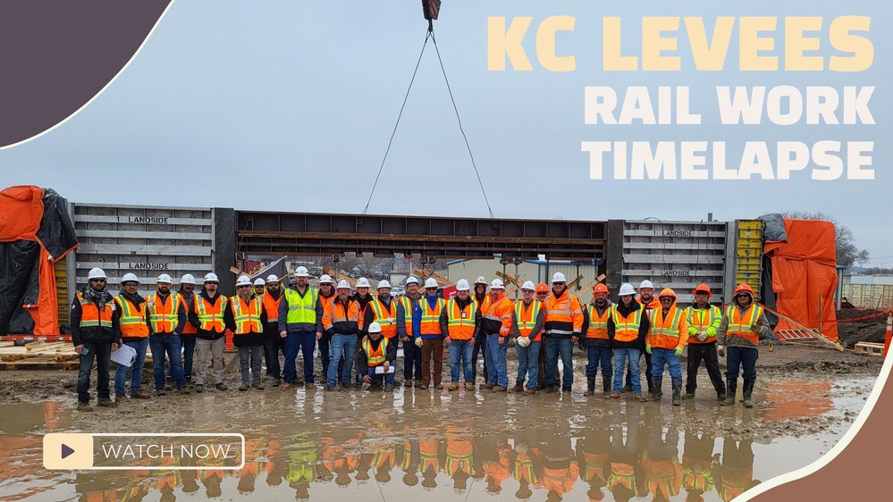 DVIDS – Video – KC Levees Timelapse: Rail Stoplog Installation