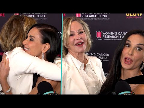 Demi Moore Interview Gets Crashed By Melanie Griffith [Video]