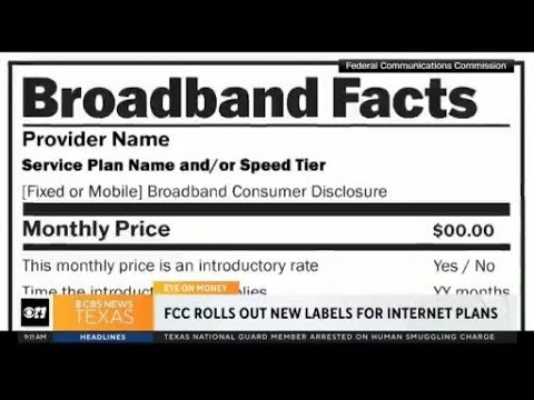FCC rolls out new labels for internet plans [Video]