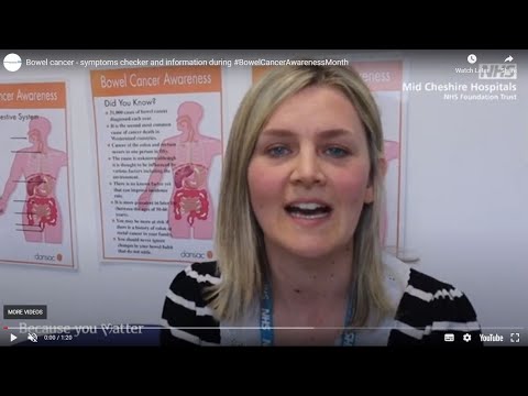 Bowel cancer – symptoms checker and information during [Video]