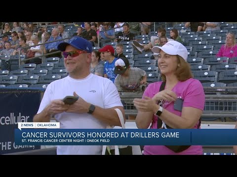 Cancer Survivors Honored at Drillers Game [Video]