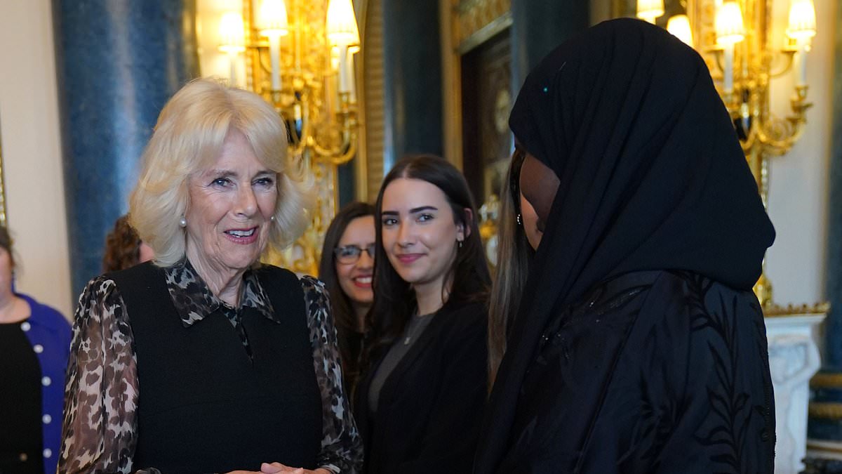 Camilla’s back to business: Queen hosts young pioneers from domestic violence charity SafeLives at Buckingham Palace as she returns from Easter break [Video]