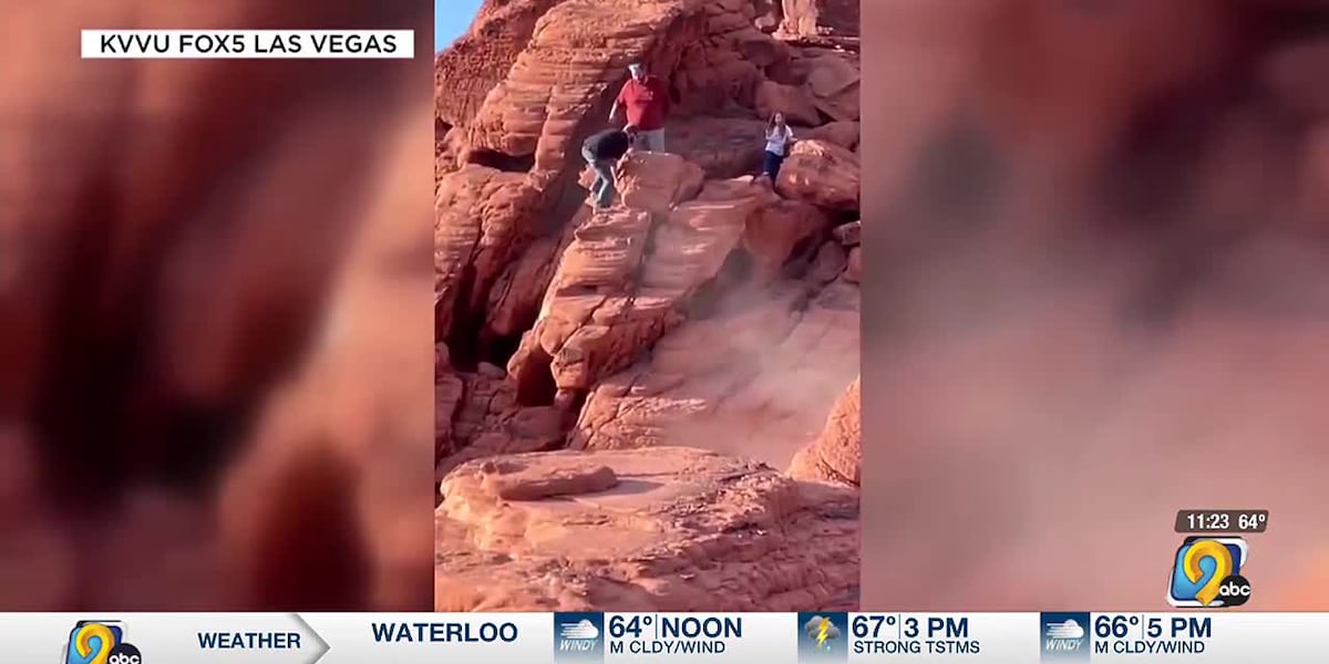 Men caught on camera destroying rock formations at Lake Mead National Recreation Area [Video]