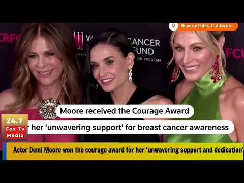 Demi Moore Honored with Courage Award | Breast Cancer Awareness Champion” [Video]