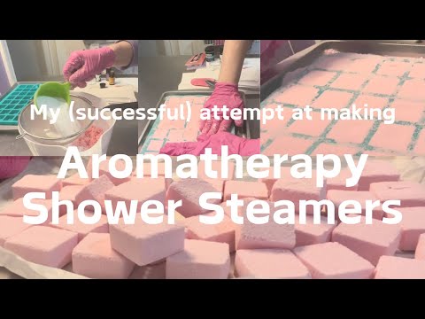 My first try making Aromatherapy Shower Steamers! [Video]