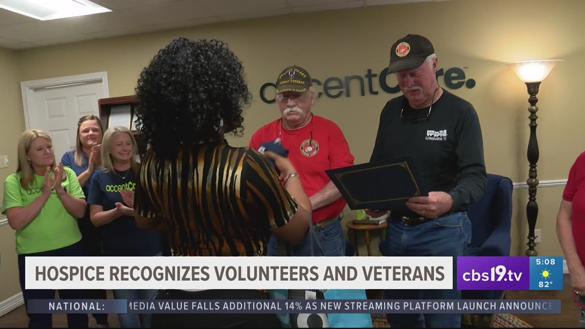 East Texas Marines honored for helping fellow veterans in hospice [Video]