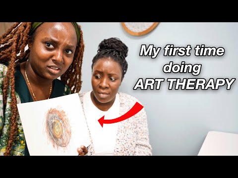 Doing Art therapy for the first time 🎨🖌️ [Video]