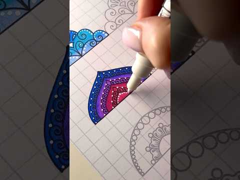 Boost your drawing skills with 100 amazing traceable mandala patterns❤️ -20% off in my Etsy shop🎁 [Video]