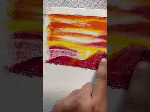 Beautiful sunrise with oil pastels [Video]