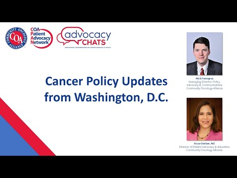 The Latest Cancer Policy Updates from Washington: A CPAN Advocacy Chat [Video]