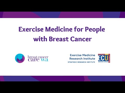 Living Well Webinar – Exercise Medicine for People with Breast Cancer [Video]