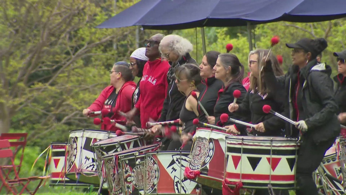All-women drum group keeps the beat during Race For Hope [Video]