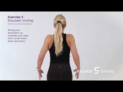 Exercise 2 – Shoulder circling (warm-up and cool-down) [Video]