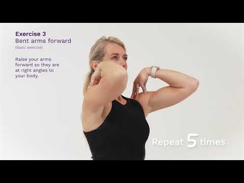 Exercise 3 – Bent arms forward (basic exercise) [Video]