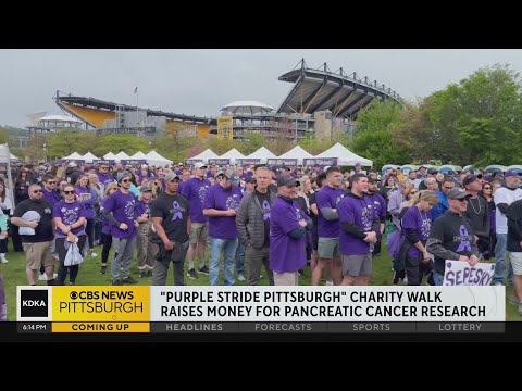 Purple Stride Pittsburgh charity walk raises money for pancreatic cancer research [Video]