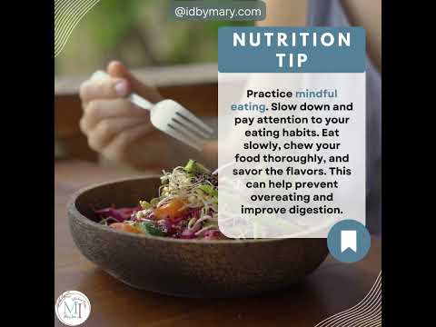 Nutrition Tip: Mindful Eating [Video]
