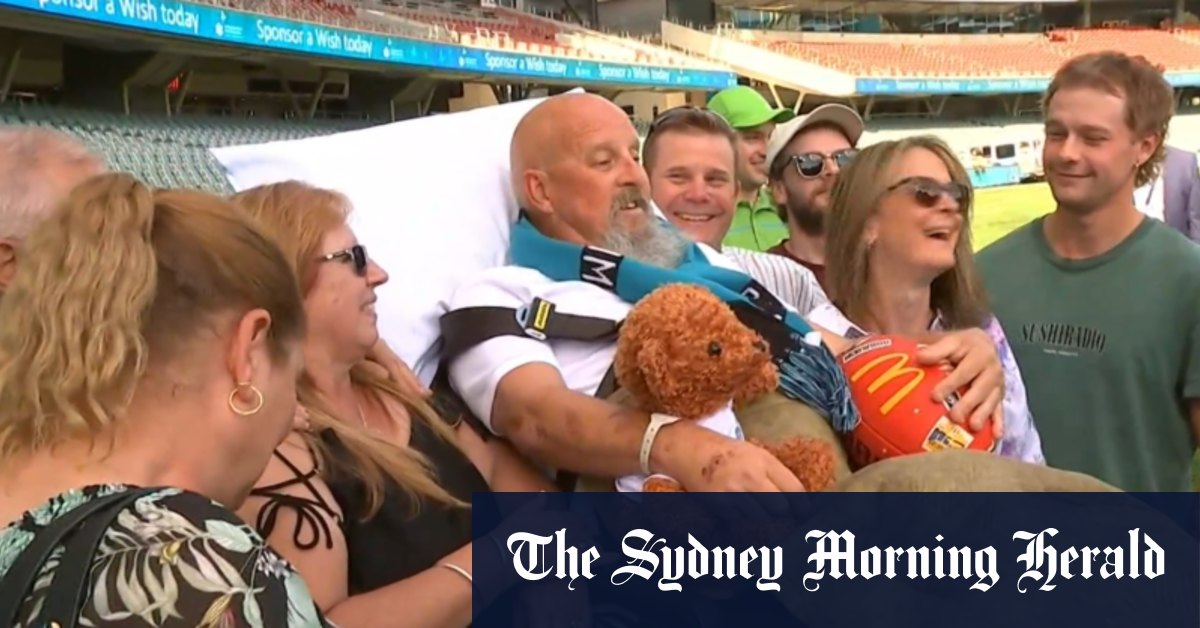 Cancer patient gets final wish at Adelaide Oval [Video]