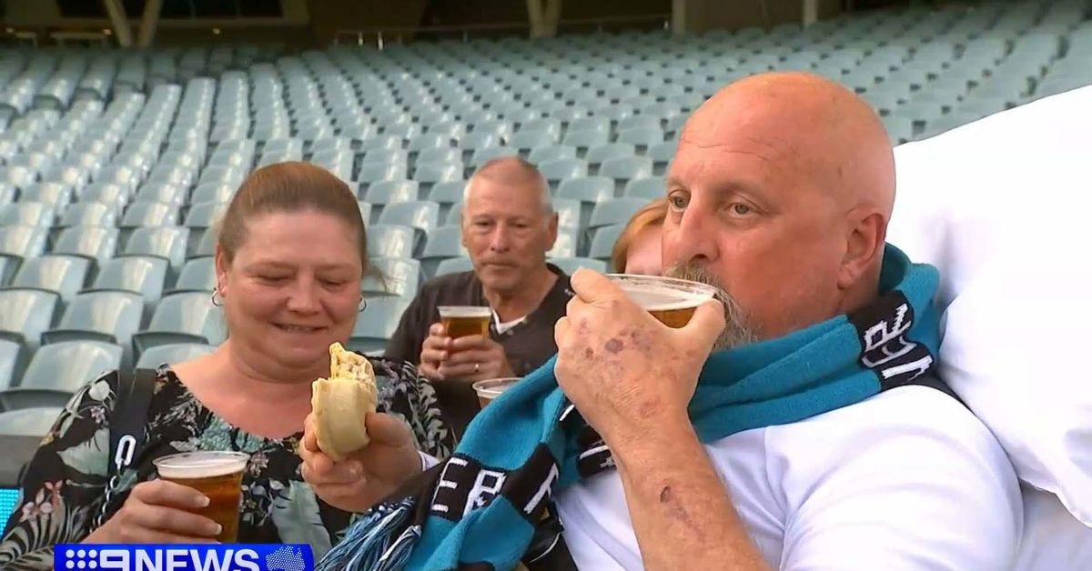 Terminally ill patient’s final wish to drink a beer at Adelaide Oval granted [Video]