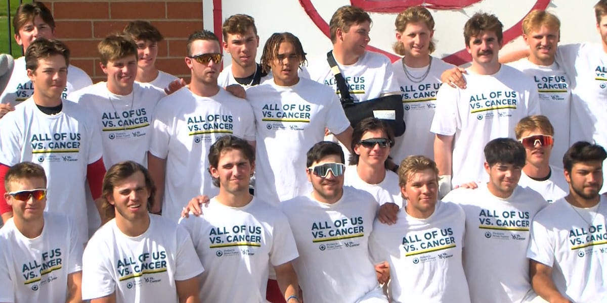 Bradley Baseball shaved their heads as part of their annual fundraiser for Pediatric Brain Cancer research [Video]