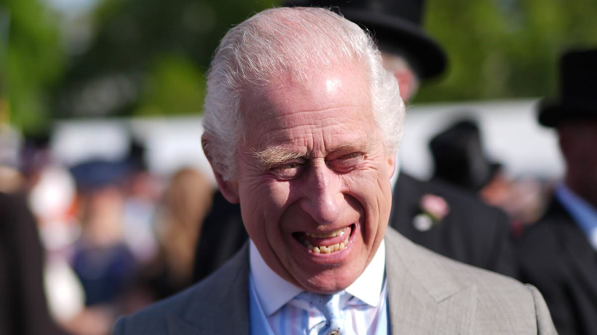 King Charles looks in his element to be at Queen Camilla’s side at first royal garden party of the year as they’re joined by Princess Anne and Sophie [Video]