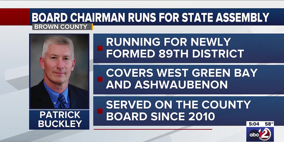 Brown County Board Chairman Patrick Buckley announces run for Wisconsin State Assembly [Video]
