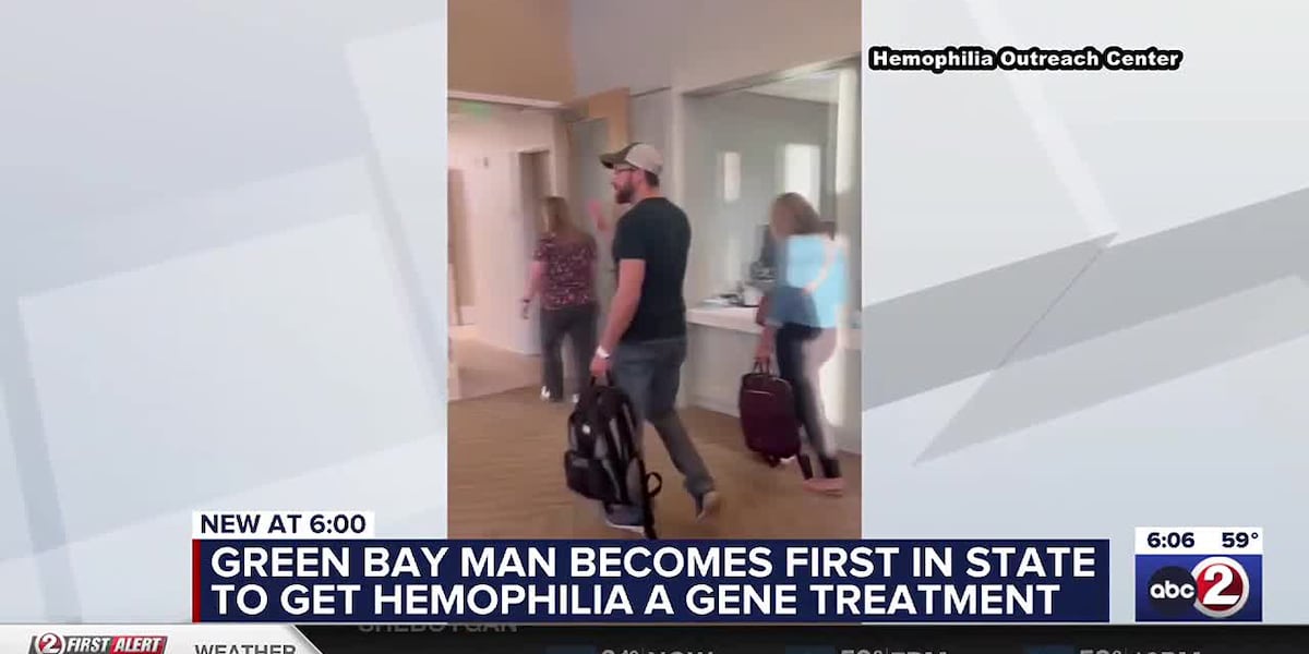 Green Bay resident becomes first Wisconsinite to receive gene therapy treatment for hemophilia A [Video]