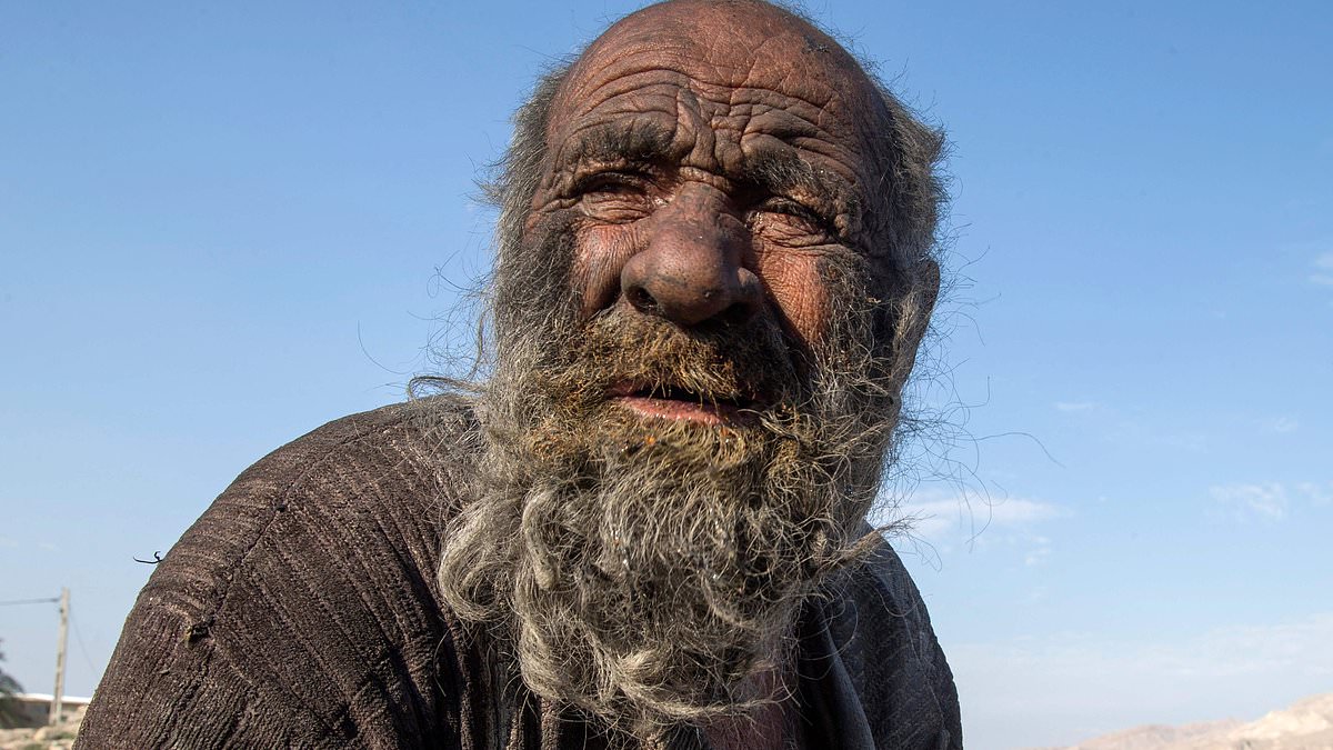 Incredible story of ‘the world’s dirtiest man’ who lived to 94 after going 60 YEARS without washing, enjoyed smoking his animal dung-filled pipe and eating rotten porcupines… then died after locals convinced him to have a shower [Video]