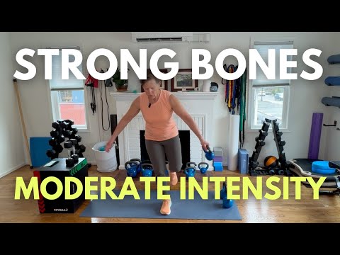 At-Home Strong Bones Workout Routine 🔥 (20 Minutes – Moderate Intensity) [Video]