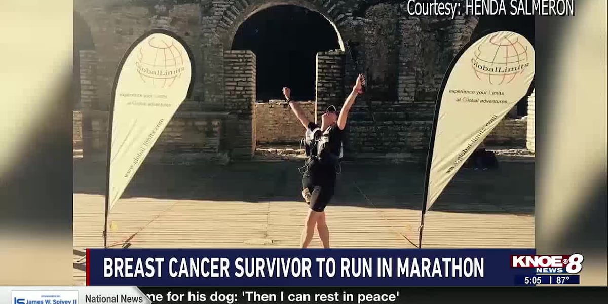 Breast cancer survivor to run in marathon [Video]