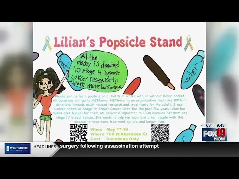 Local girl raising money for cancer research with popsicle stand [Video]
