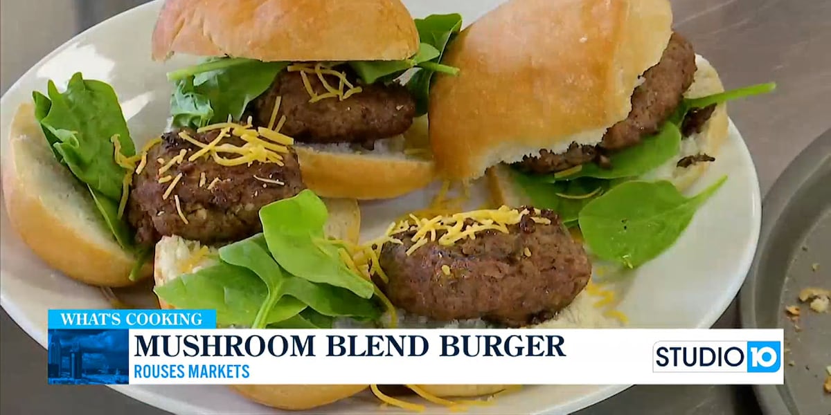 Mushroom Blend Burger w/ Rouses [Video]