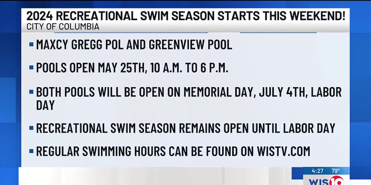 City of Columbia announces hours for Recreational 2024 Swim Season [Video]