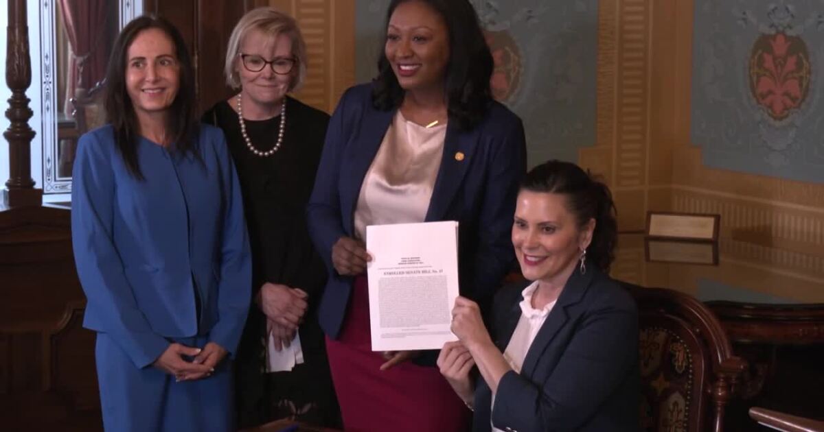 Whitmer signs bill requiring insurers to provide equal mental health coverage [Video]