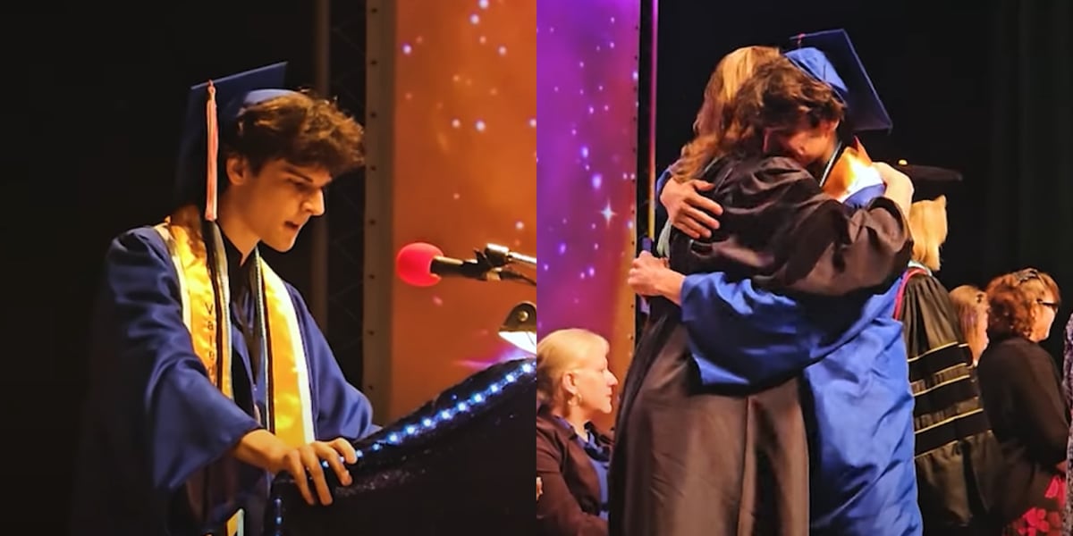 Im doing this for him: High School valedictorian delivers unforgettable speech hours after burying dad [Video]