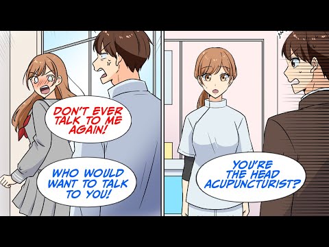 At an acupuncture clinic recommended by a senior colleague at work, I unexpectedly… [Manga Dub] [Video]