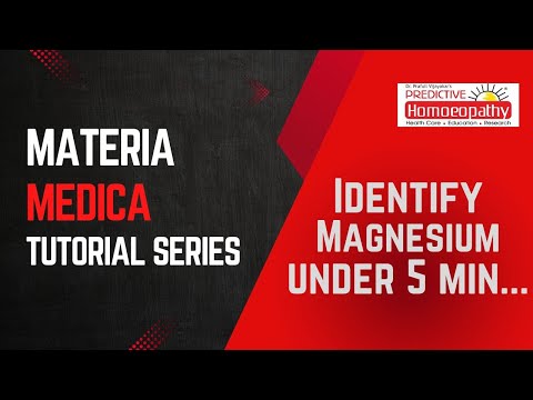Materia Medica Series | Magnesium Group | Remedy 32 | Predictive Homoeopathy | Dr. Taiba Sarguru [Video]