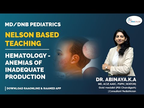 Pediatrics | Nelson based pediatrics | Anemias of Inadequate Production | Raaonline [Video]