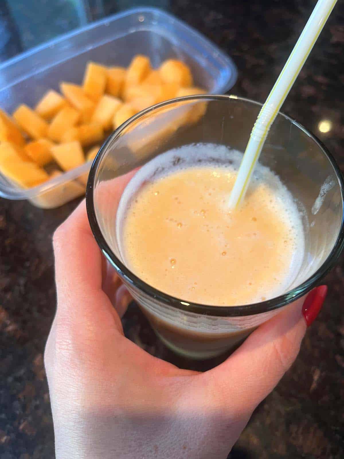 Cantaloupe Smoothie Recipe  Healthy, 2 Ingredients, No Added Sugar  Melanie Cooks [Video]