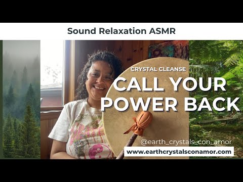 REIKI ASMR| DRUM AND CRYSTAL HEALING| CALLING OUR POWER BACK|🪶🌀🥚 [Video]
