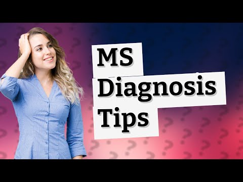 How is MS diagnosed early? [Video]