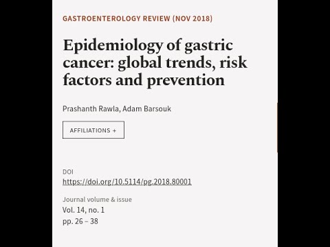 Epidemiology of gastric cancer: global trends, risk factors and prevention | RTCL.TV [Video]