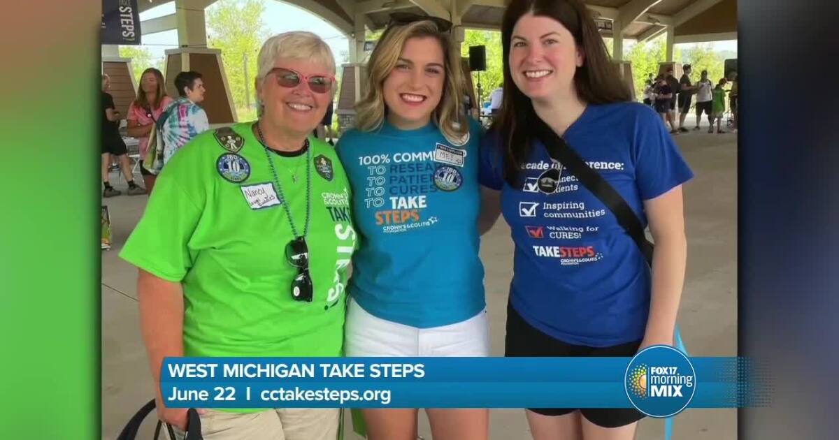 Take Steps West MI to raise awareness & funds for Crohn’s & Colitis on June 22 [Video]