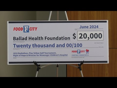 Food City donates $23,500 to Niswonger Children’s Hospital, breast cancer research [Video]