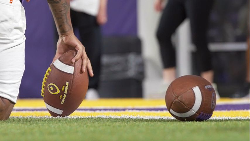 LSU Football hosts third annual Golden Cleats Combine for Kelly Cares Foundation [Video]